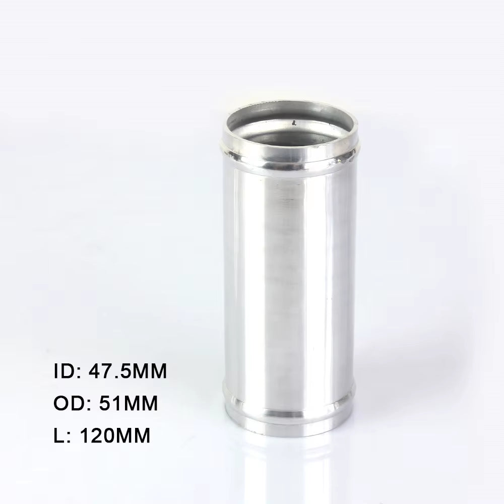 Air Intake Aluminum Tube 51/57/63/70/76Mm for Connecting Cold Air Intake Hose DIY Tube for Engine Air Flow Tuning