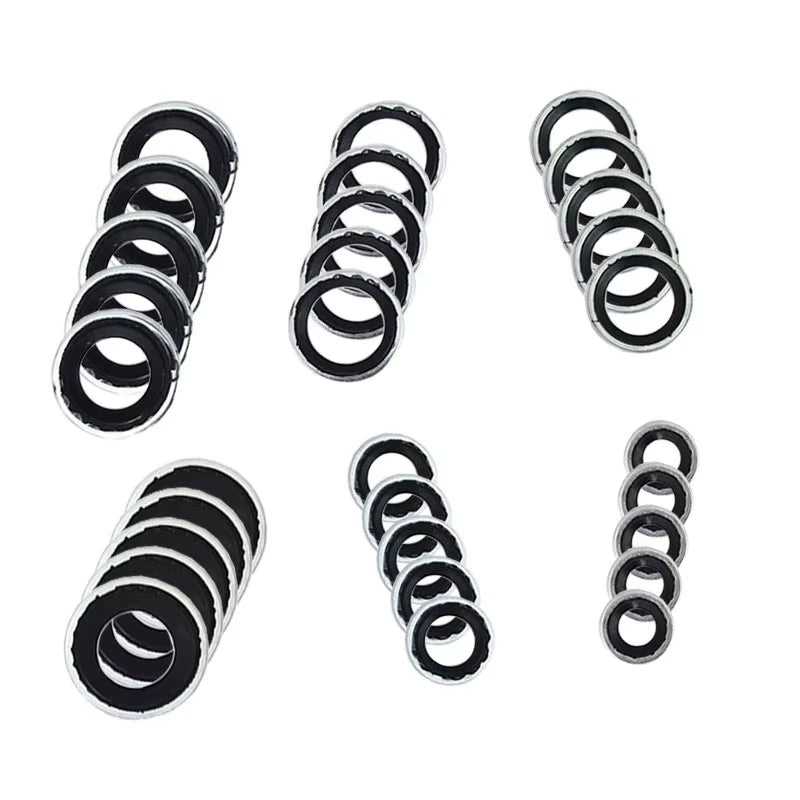 Automotive Air Conditioning Compressor Seal Gasket Washer Set of 30 Air Conditioning Repair Tools Air Conditioning O-Ring