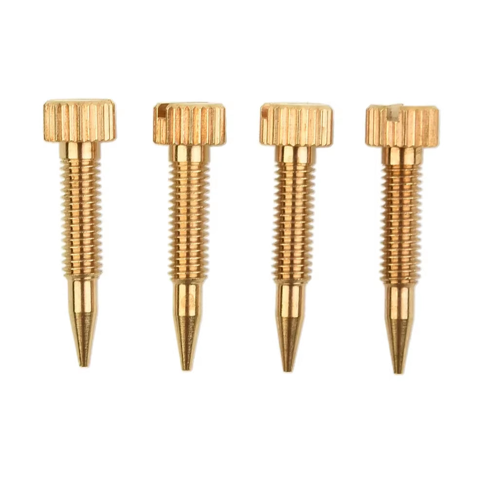 4Pcs Screws Idle Air Mixture Screw Carburetor Air Mixture Screws Part 64750.001 for Weber DCOE Carburetor Air Mix Screw