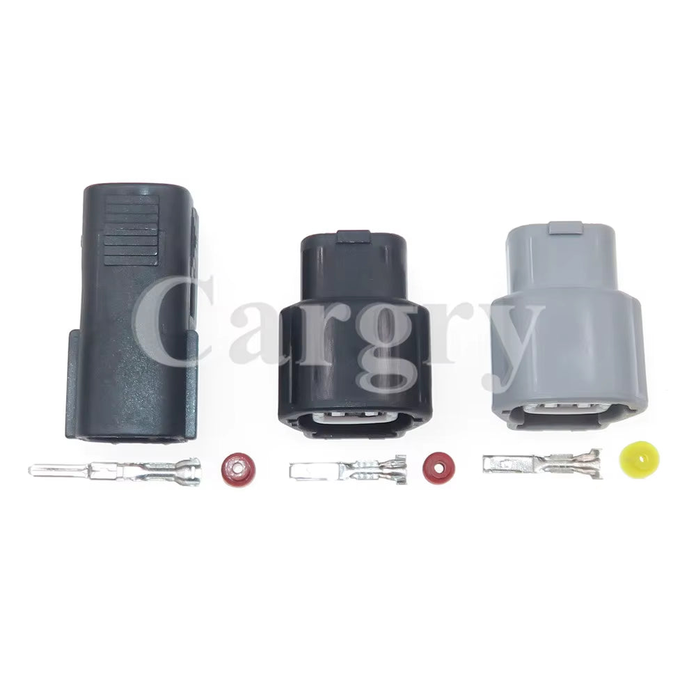 1 Set 2P 6189-1097 Auto Male Female Docking Sealed Plug AC Assembly Car Water Temperature Sensor Electric Socket for Hyundai