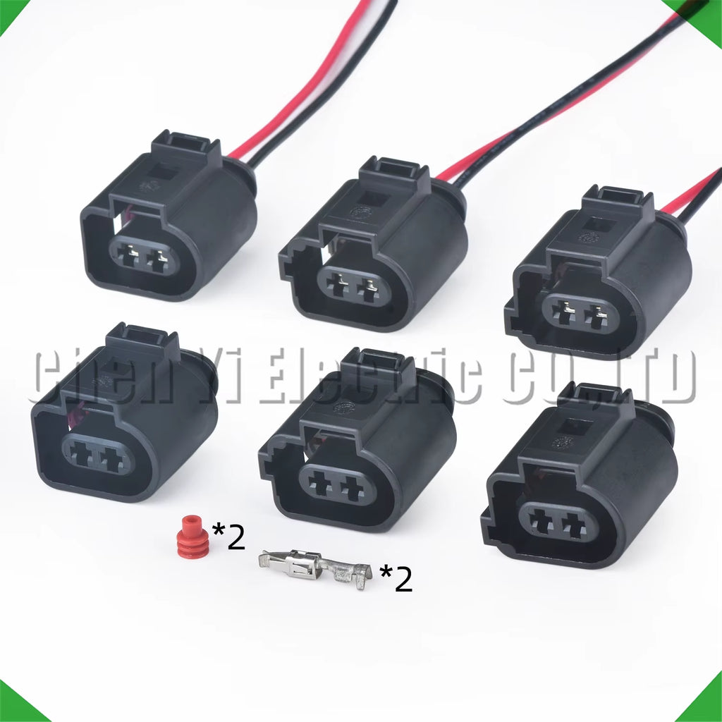 2 Pin Automotive Connectors Parking Brake Solenoid Valve Wire Harness Plug 1J0973722 1J0973722A 6X0973722G 1717692-1 1717692-2