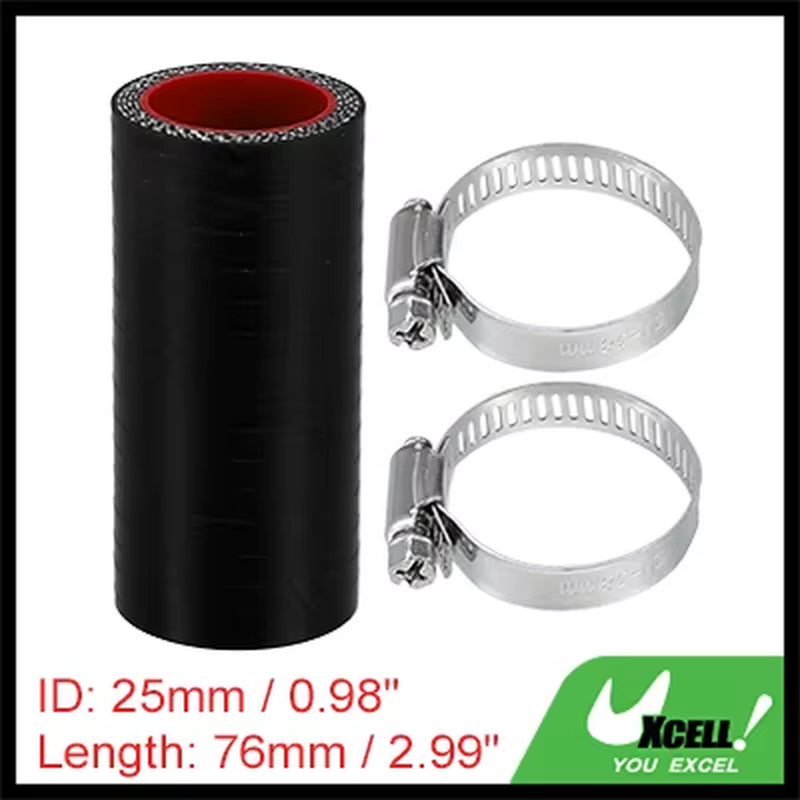 22Mm 25Mm 28Mm 30Mm 35Mm 42Mm 54Mm 65Mm 83Mm ID Car Straight Silicone Hose Coupler Intercooler Tube W/ Clamps 76Mm L