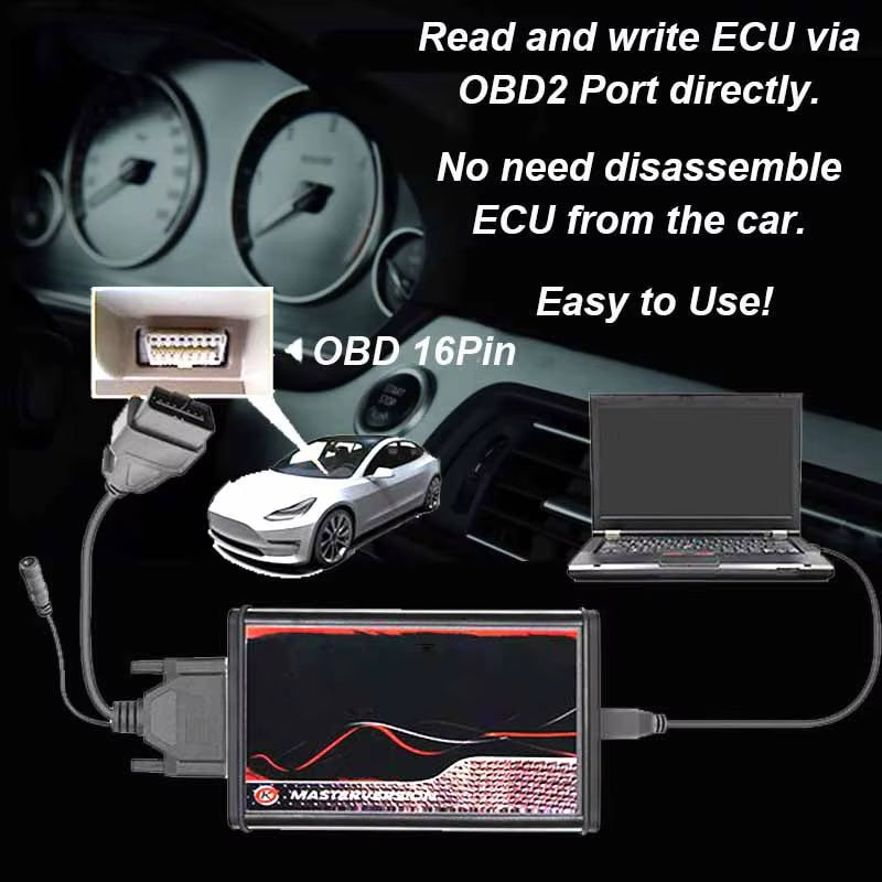 Kess KTAG ECU Chip Tuning Kit Kess V2 V5.017 2.80 EU Red KTAG 7.020 2.25 OBD2 Online Unlimited Repair Kit Car Truck with Toolbox