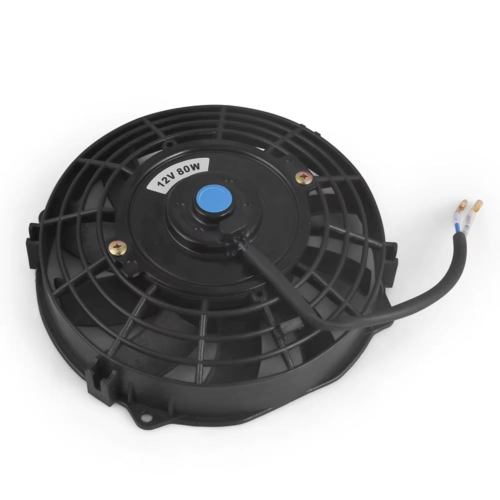 Universal 7/10/12/14 Inch 12V 80W 2100RPM Car Air Conditioning Electronic Radiator Cooling Fan Blade Electric Cool Mountingkit