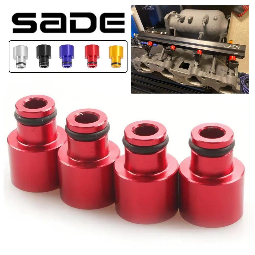 4Pcs Fuel Injector Top Hat Adapters for Honda Civic Integra B/D Series B16 B18 D16Z D16Y
