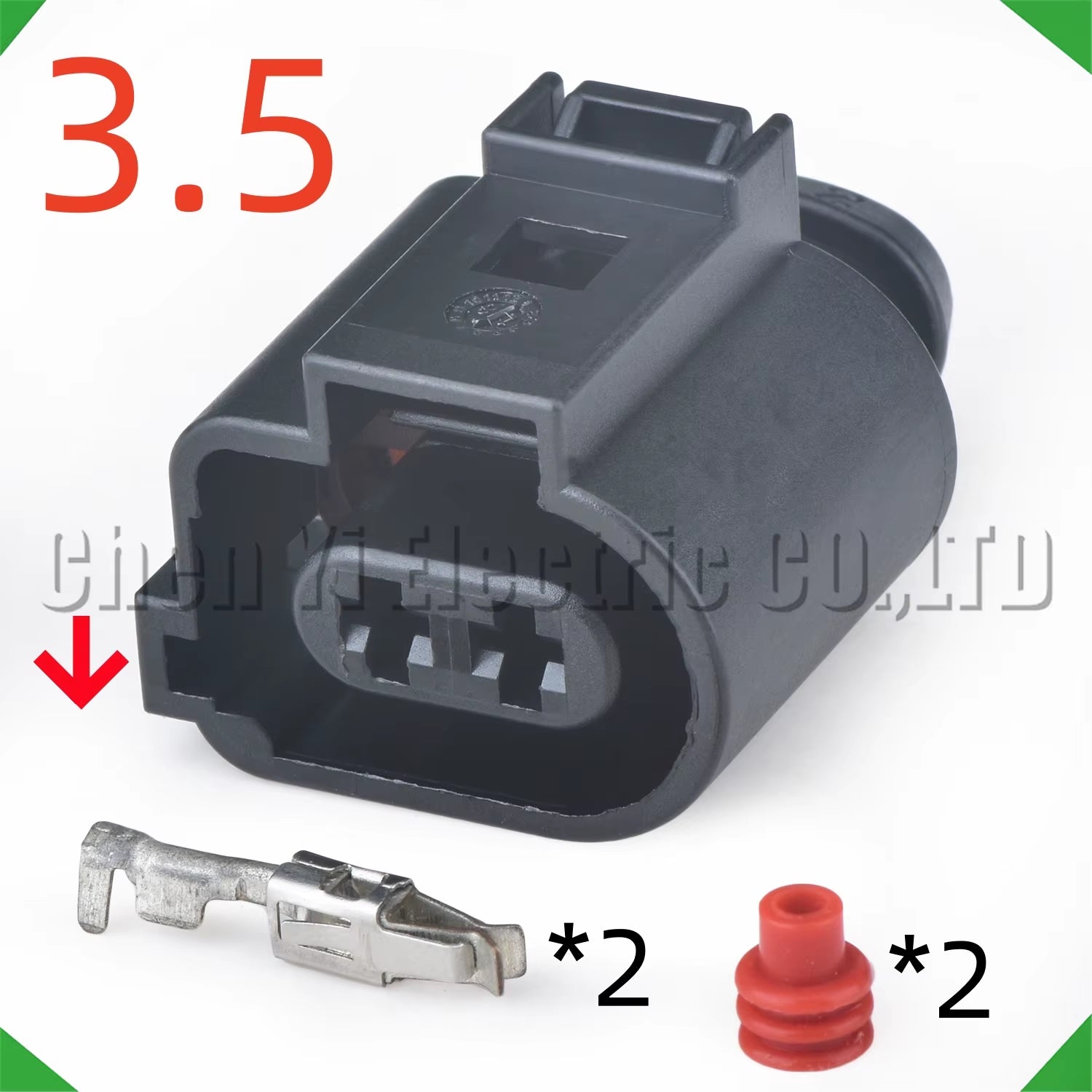 2 Pin Automotive Connectors Parking Brake Solenoid Valve Wire Harness Plug 1J0973722 1J0973722A 6X0973722G 1717692-1 1717692-2