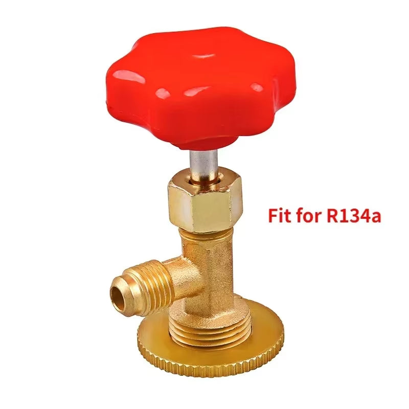 1 Pcs Dispensing Valve Bottle Opener 1/4 SAE Connector Mayitr Refrigerant Bottle Can Tap for R12 R22 R6000A R134A R410A Gas