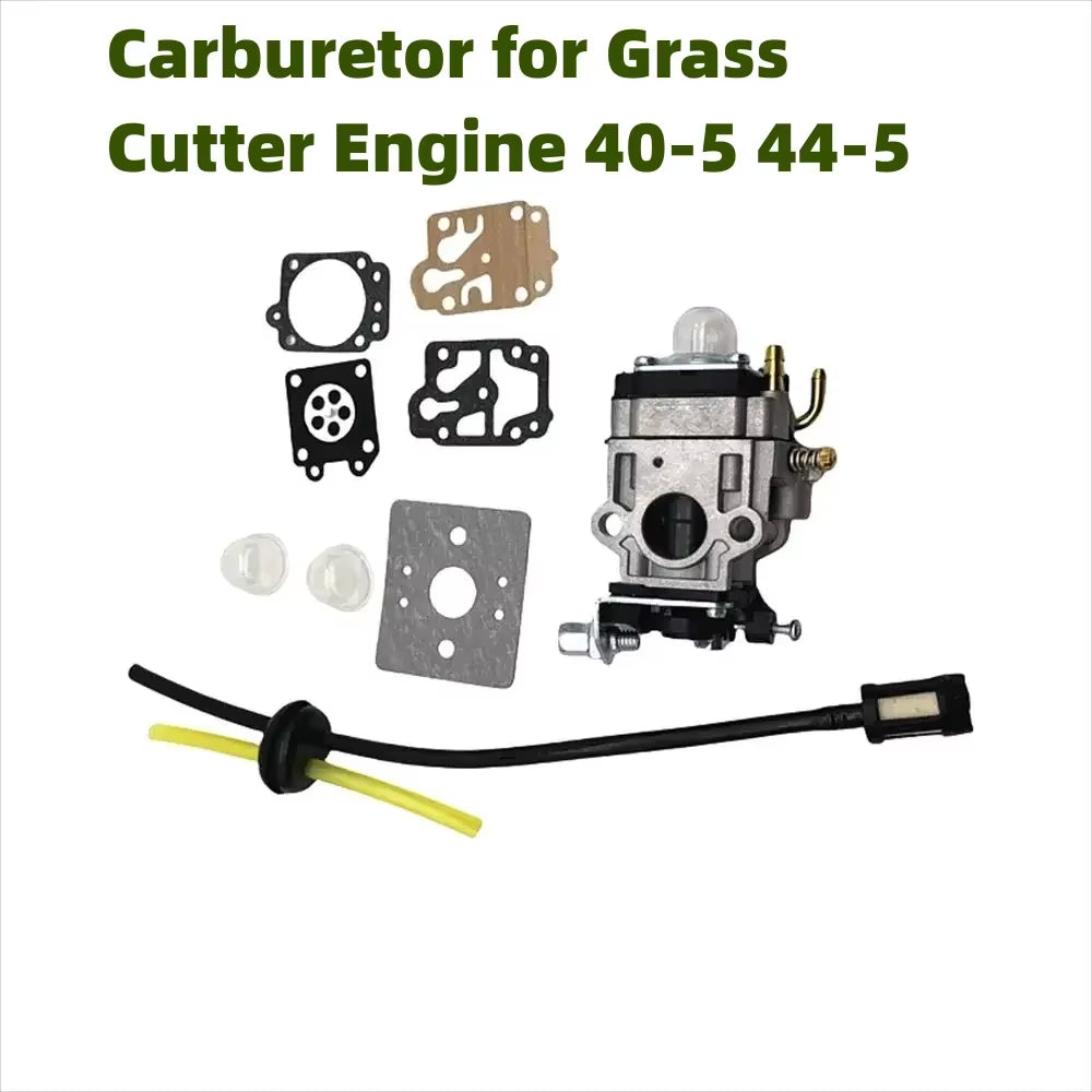 15Mm Carburetor Fit for Brushcutters 52Cc 49Cc 43Cc for 40-5 44-5 Engine with Fuel Line Filter Pump Cup Spark Plug Tool Parts
