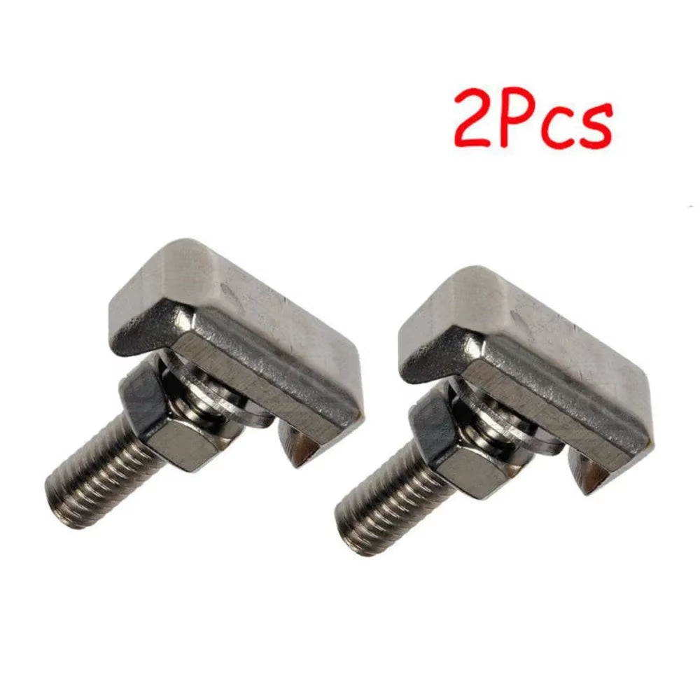 Brand New High Quality 2Pcs Battery Cable Terminal Connectors Car T-Bolt Replace 19116852 Stainless Steel