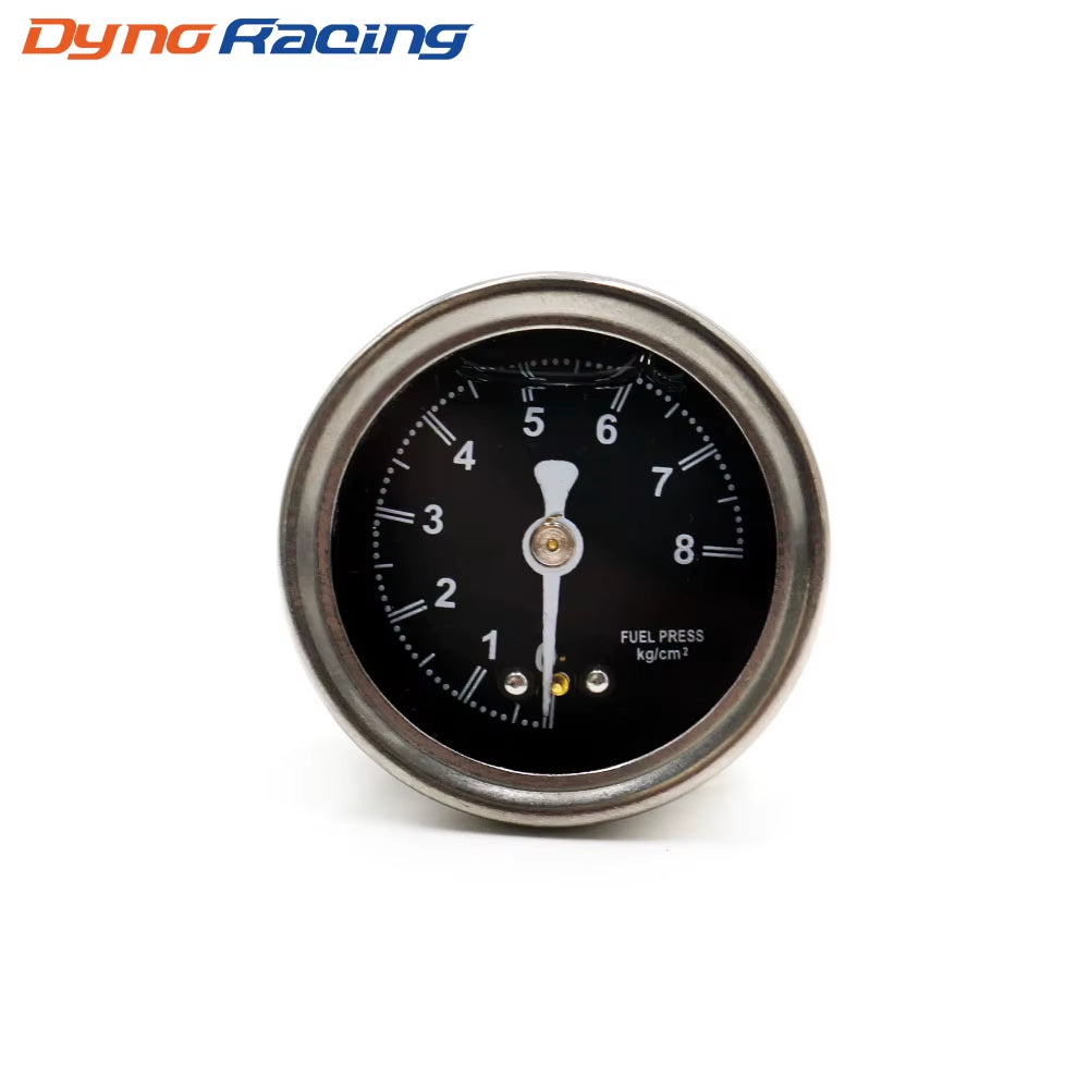 Liquid Filled Fuel Press Pressure Gauge BLACK Regulator R32 R33 R34 S15 Universal JDM YC100491
