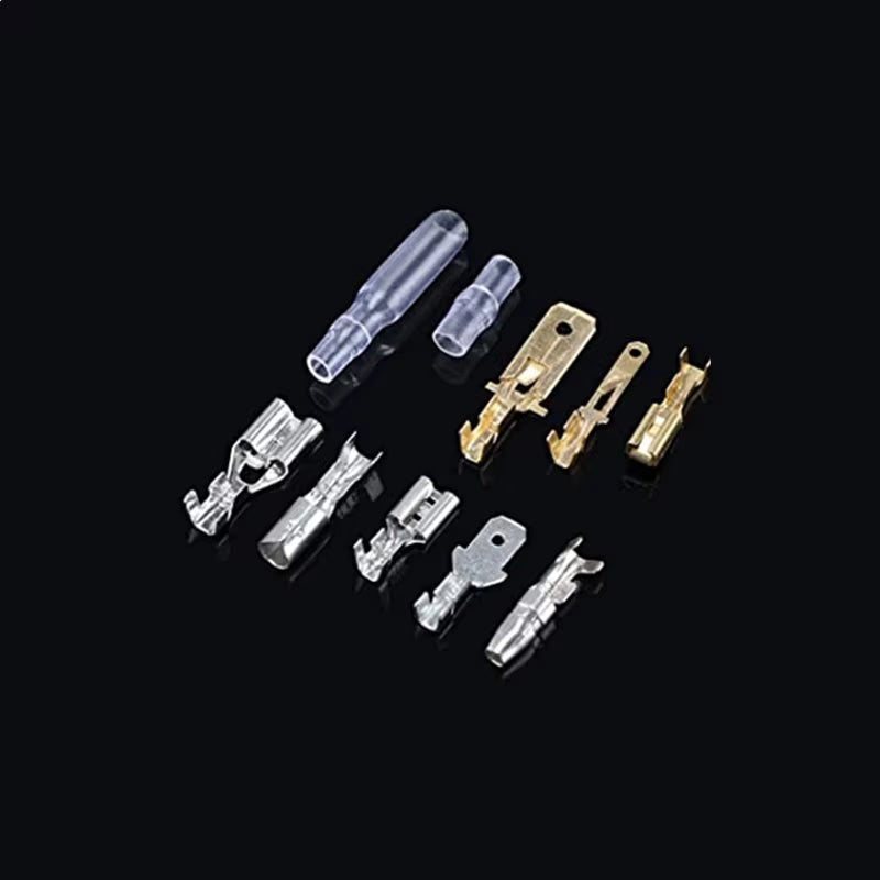 150Pcs 2.8MM 4.0MM 4.8MM 6.3MM Male and Female Car-Shaped Spade Connector Joint Crimp Terminal Insulation Seal for Car Motorcycl