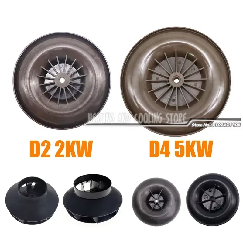 12V Car Heater Blower Fan Motor Inner Wind Wheel for Chinese 2KW 5KW Diesel Air Parking Heaters D2 D4 for Webasto 5000/3500