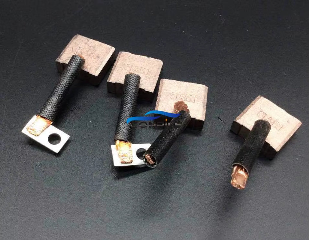 4Pcs 2519 12V Carbon Brush Agricultural Car Starter Motor Carbon Brush 7X19X17Mm