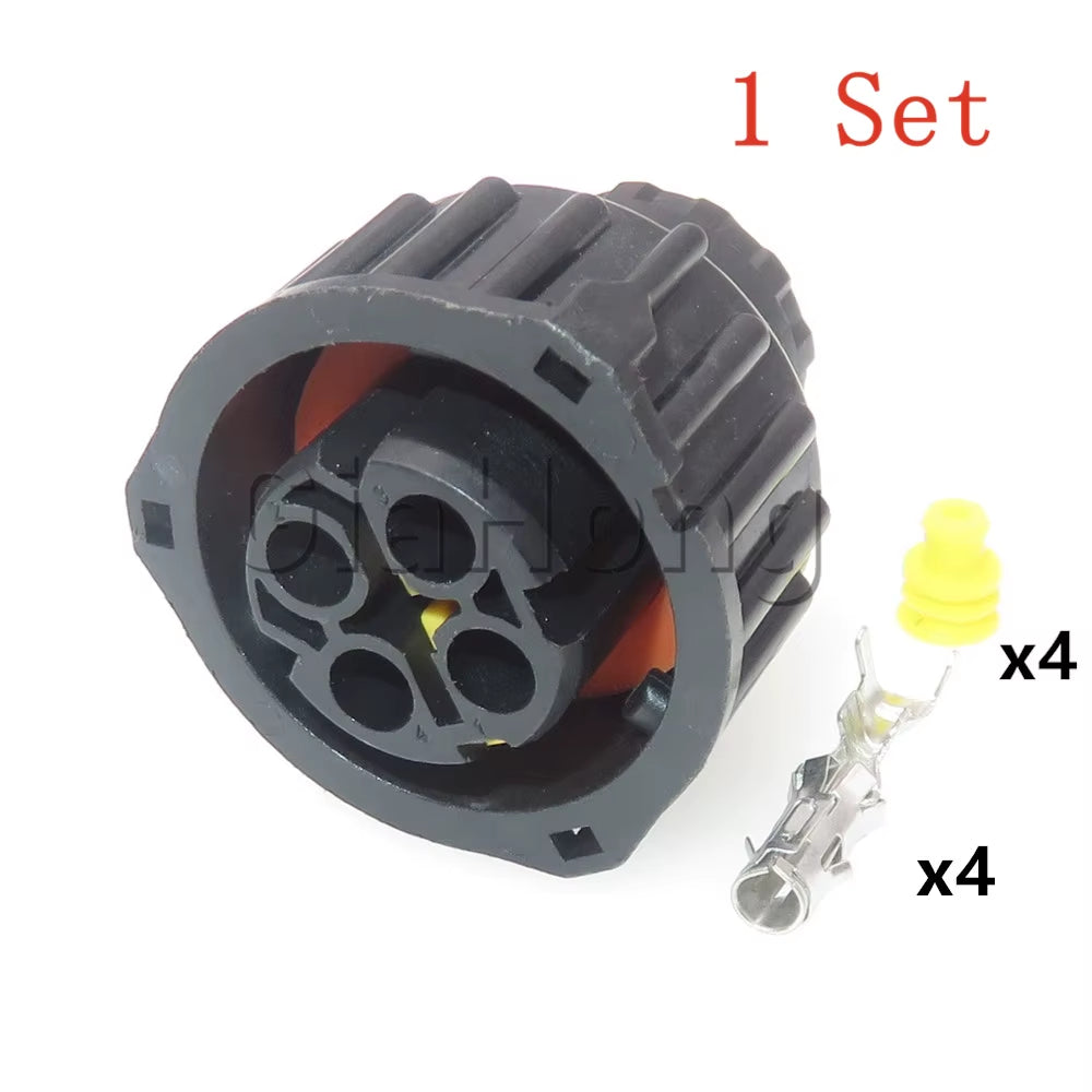 1 Set 4 Ways 1-1813099-2 AC Assembly Car Oxygen Sensor Waterproof Socket 1-1813099-1 967325-1 Automotive Electrical Connector