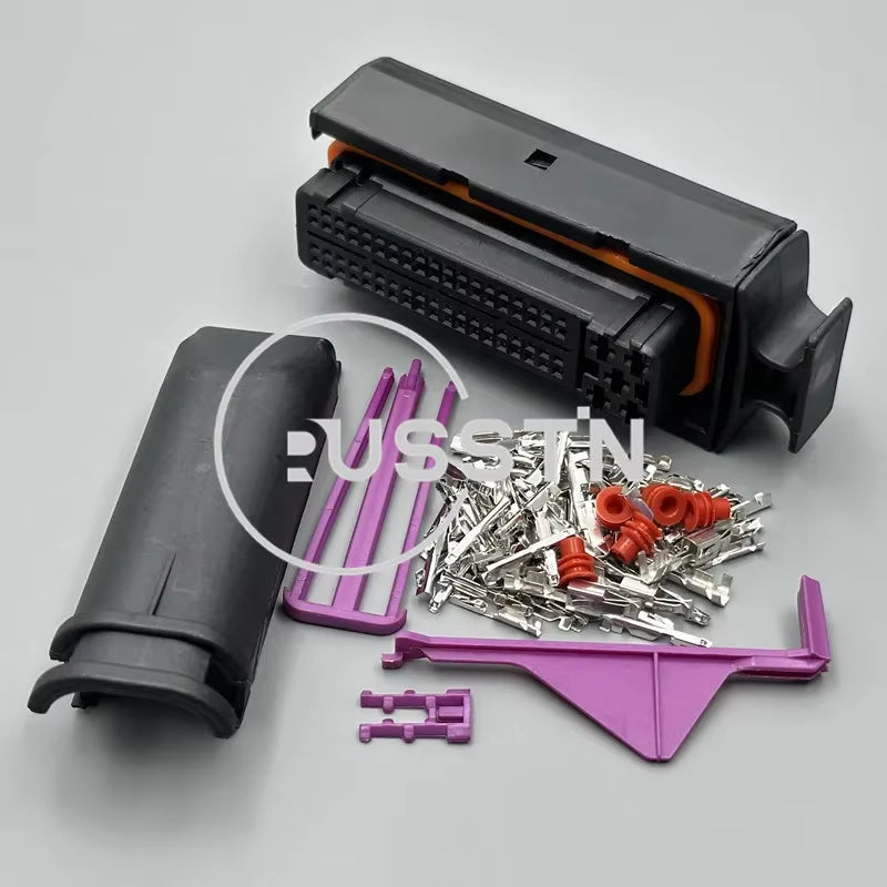 1 Set 81 Pin 1J0906385C 1J0 906 385C ECU Automotive Tyco Connector Electrical Car Wiring Plug AC Assembly 368376-1