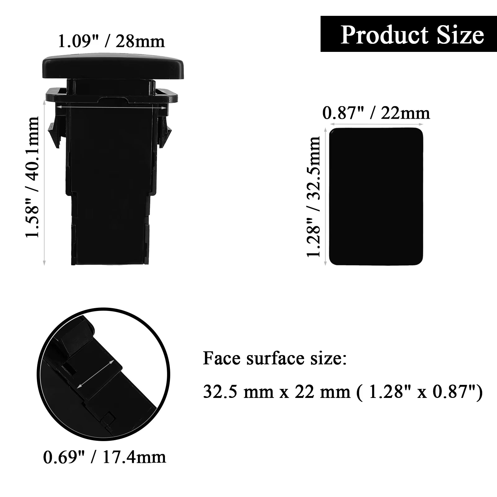 12V Car Push Button Switch with Cable Connector Orange Led Light Bar for Toyota Prado 150 200 Landcruiser Hilux RAV4 Carolla