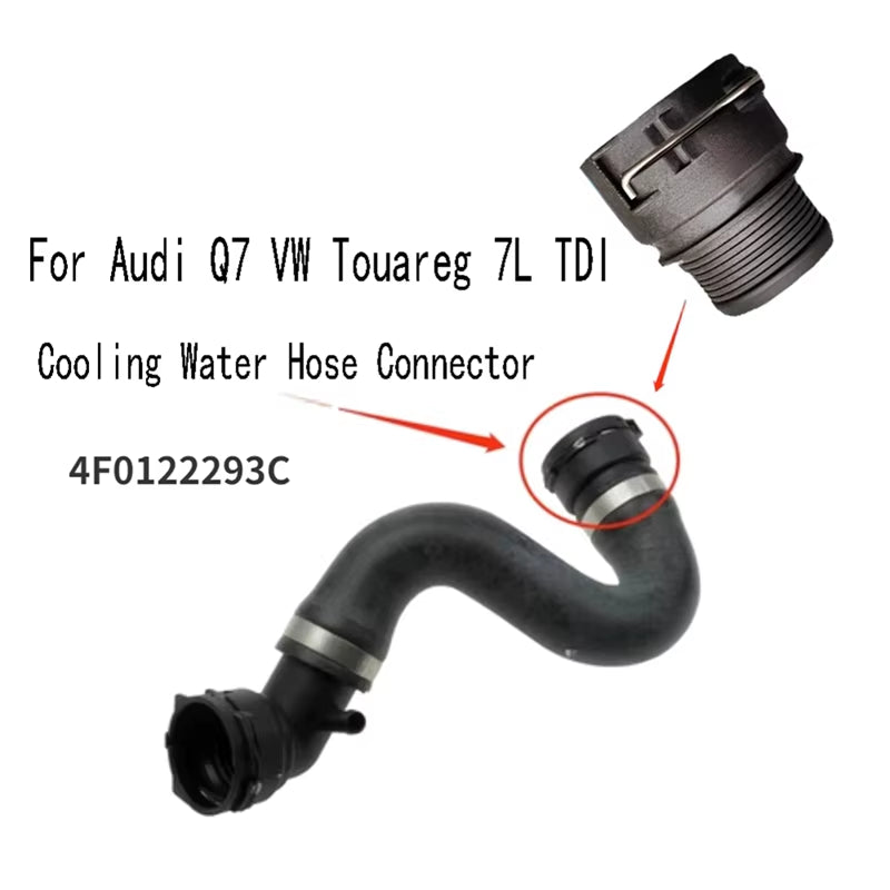 New Car Cooling Water Hose Connector Upper Pipe Radiator Adapter for Q7 VW Touareg 7L TDI 4F0122293C