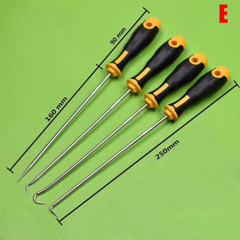 4Pcs/Set Hot Sale Hook Set Removing Car Oil Seal O-Ring Seal Auto Disassembly Accessories Long Pick and Hook Car Repair Tool