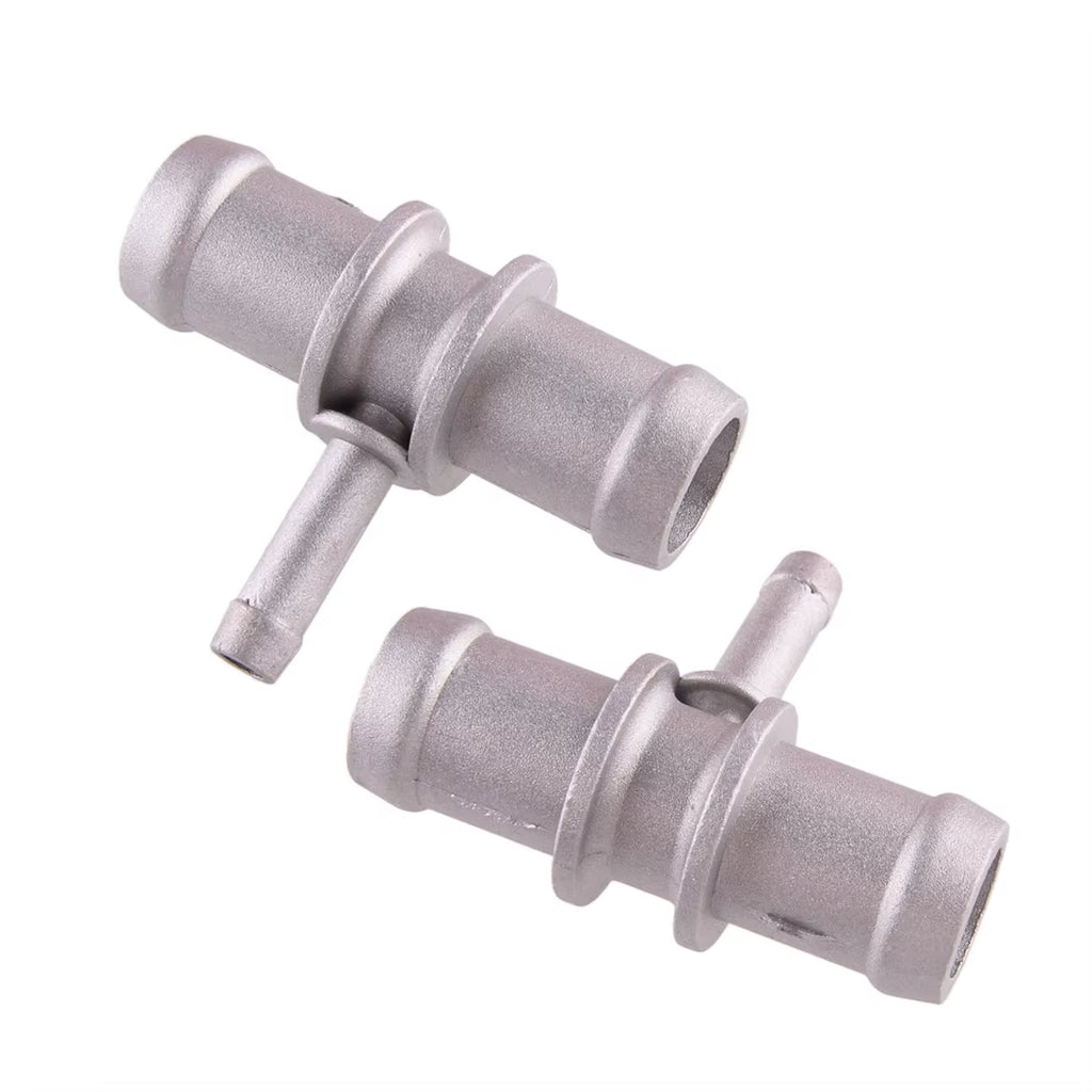 2Pcs 3/4'' 5/16'' 3/4'' Silver 20Mm-8Mm-20Mm Tee Heater Hose Coolant Reducer Fitting Water Connector Universal New