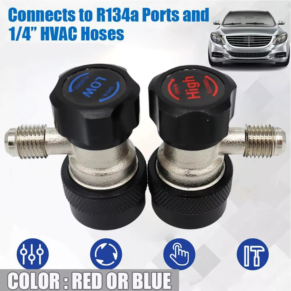 R134Ar 1234Yf Adjustable Quick Coupling Refrigerant Fluorinated Coupling Tool Automotive Air Conditioner 34A Adapter