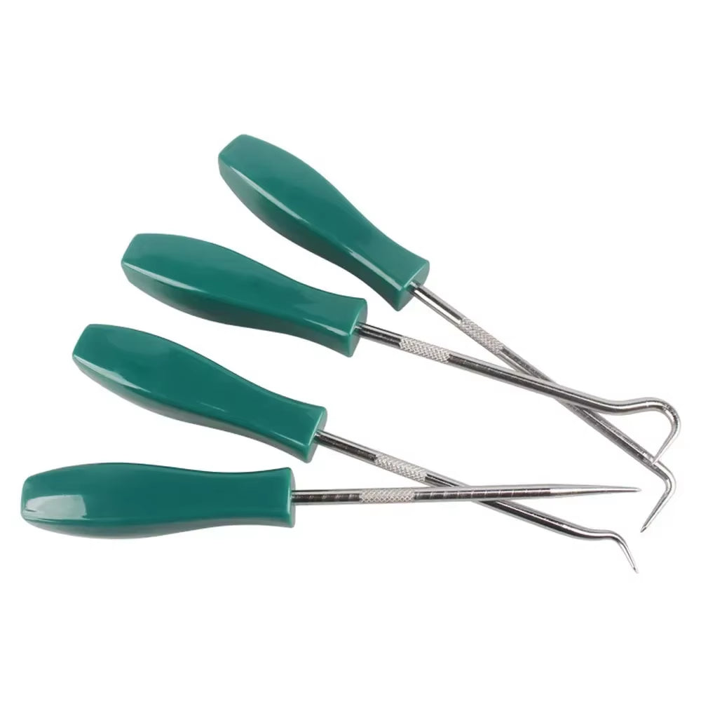 Hot Sale 4Pcs 135Mm Car Auto Vehicle Oil Seal Screwdrivers Set O-Ring Seal Gasket Puller Remover Pick Hooks Repair Tools for Car