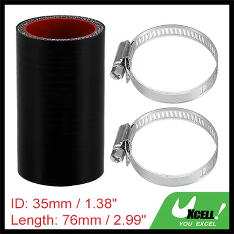 22Mm 25Mm 28Mm 30Mm 35Mm 42Mm 54Mm 65Mm 83Mm ID Car Straight Silicone Hose Coupler Intercooler Tube W/ Clamps 76Mm L