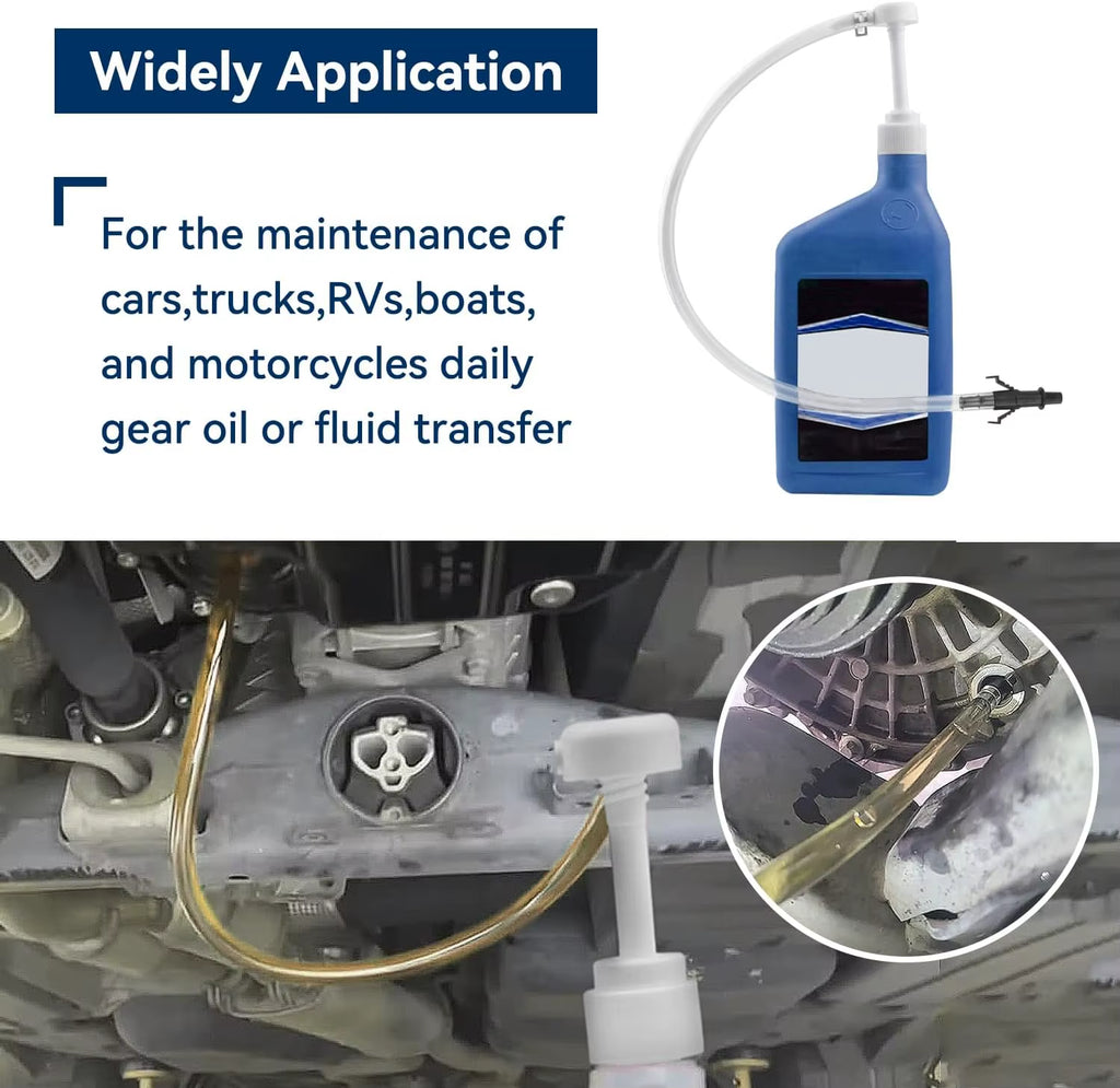 Transfer Pump for Auto Transmission Gasoline Differential Fluid Fuel Oil Diesel Hand Siphon Pump Liquid Syphon Manually Pressing