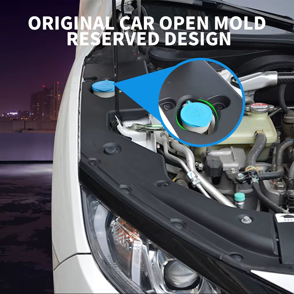 Engine Bay Side Panel Covers Pair-Long Version Replacement for 2016-2019 10TH GEN HONDA CIVIC