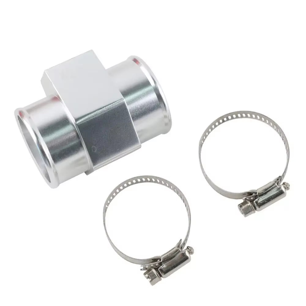 Racing Car 38Mm 42Mm Joint Pipe Radiator Hose Adapter for 1/2"-14NPT Water Temp Gauge Sensor