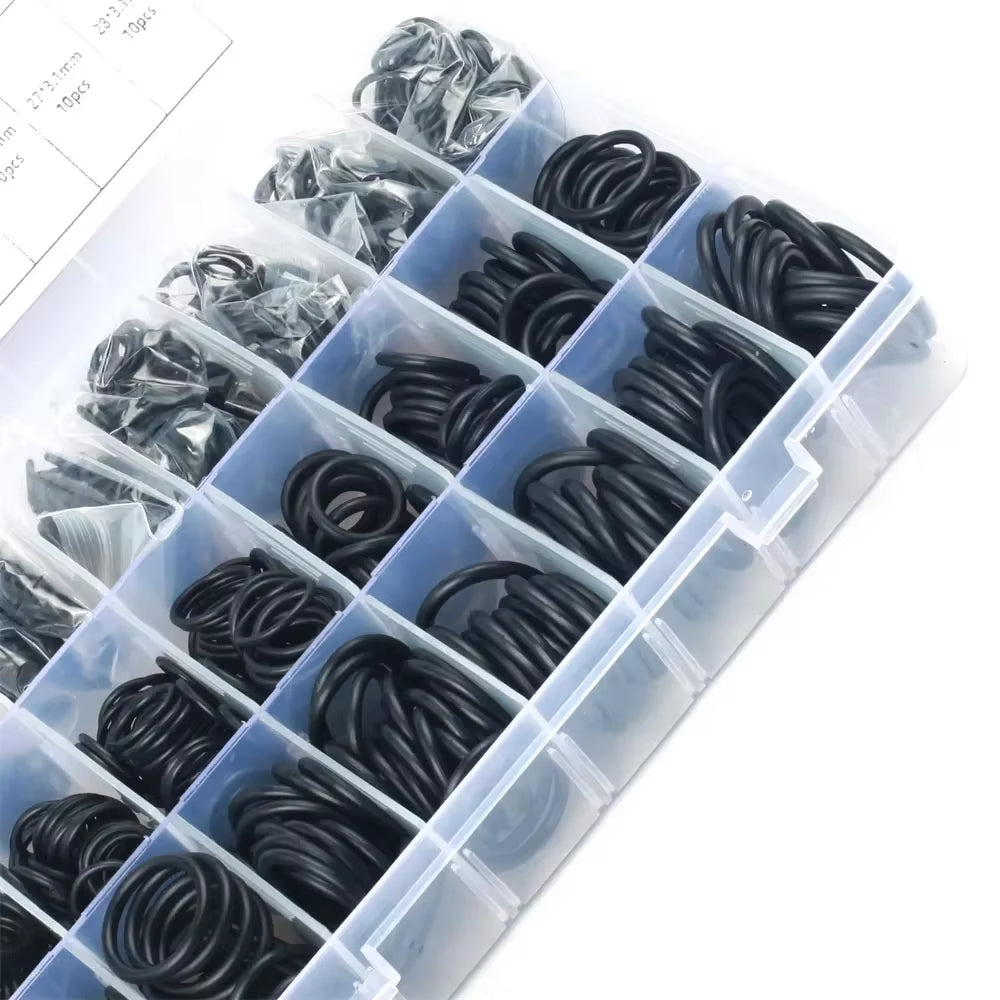 24Sizes Universal Car Air Conditioning HNBR O Rings Auto Repair Tools Compressor Rubber Rings Sealant Car Accessories