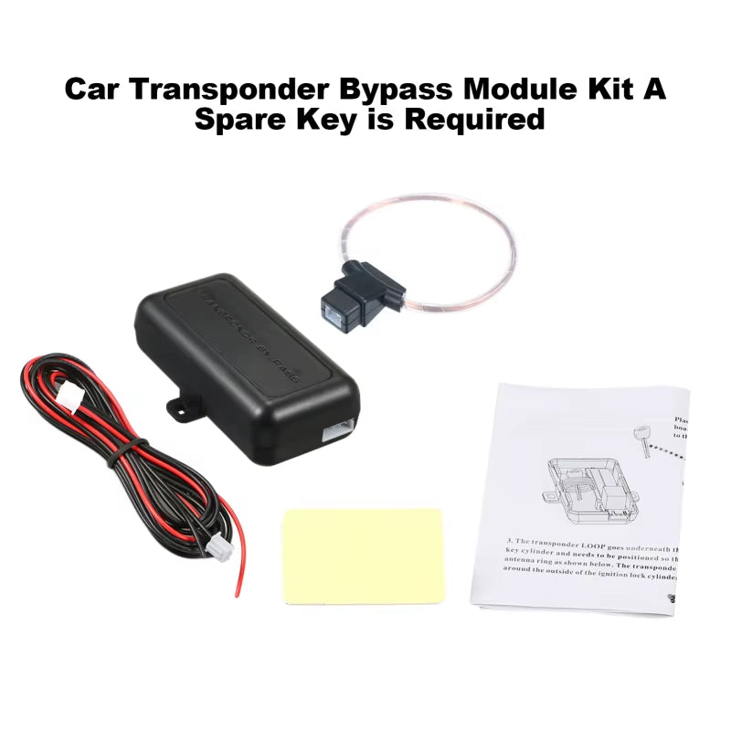 Transponder Bypass Module Kit Car Immobilizer a Spare Key Is Required Transponder Bypass Module Kit Plastic Material Plastic