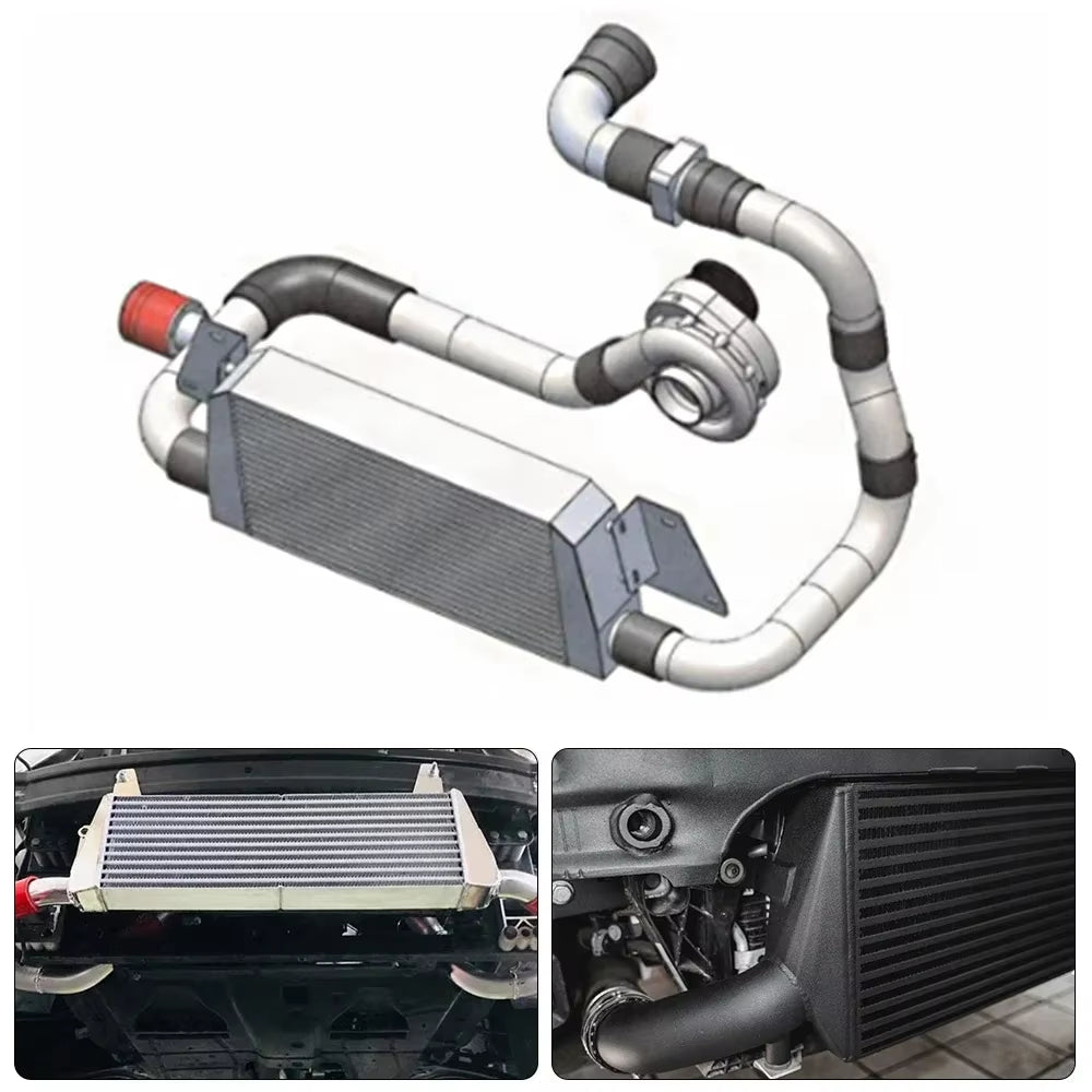 550*230*65Mm Universal Automotive Cooling Systems Front Mount Tube Intercooler Turbo Intercooler Od=65Mm Charge Air Cooler