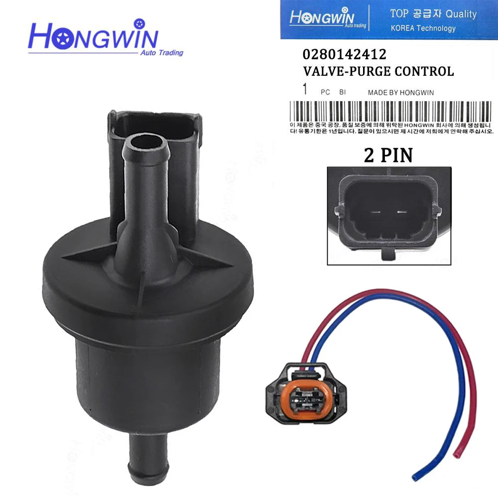 0 280 142 412 EGR Vapor Canister Purge Solenoid For Ford Focus C-MAX MK3 Turnier 1.4 1.6 1.8 2.0 16V Volvo 0280142412 6U0133517A