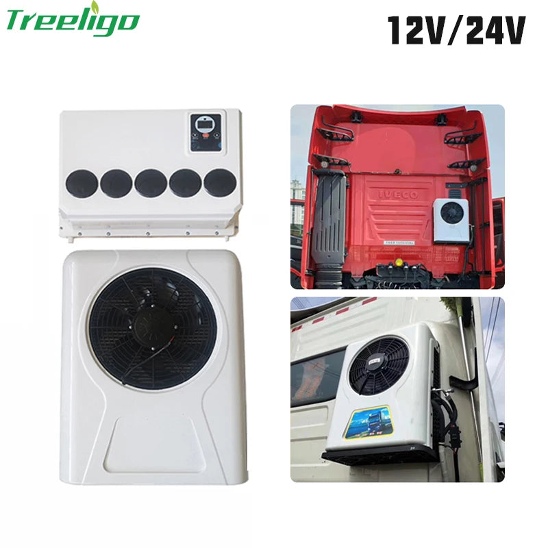 12V New Energy Air Conditioning for SCANIA Volvo Renault MAN DAF IVECO Kenworth Truck Split Electric AC Air Conditione