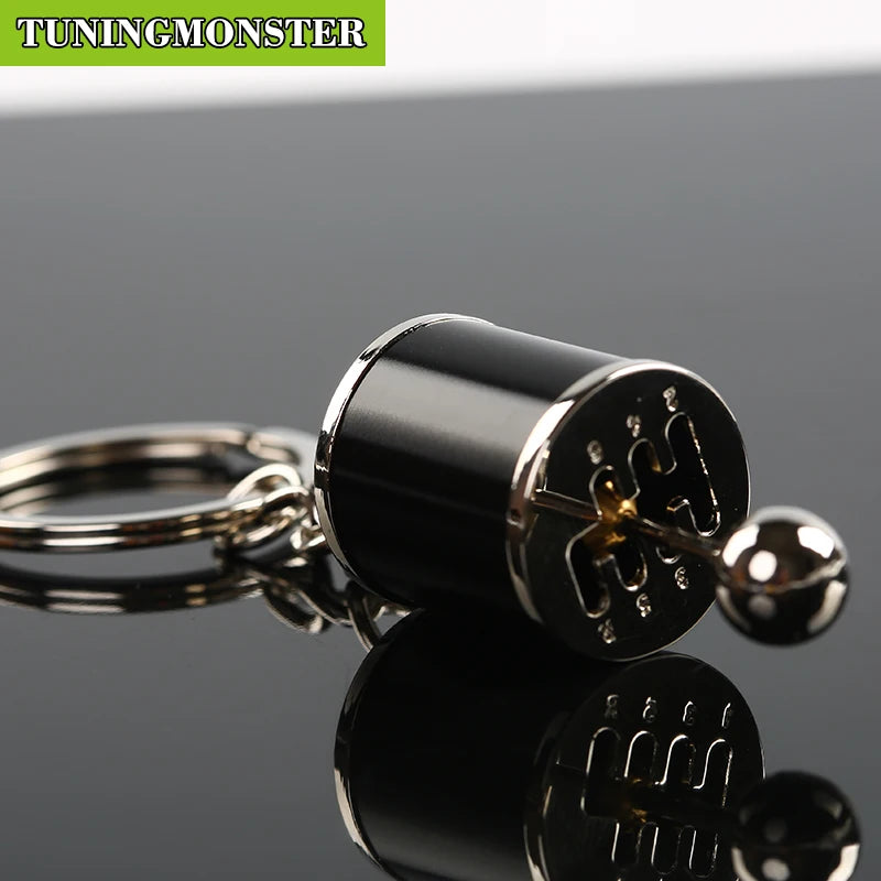 (Drop Shipping) Six Speed Removable Transmission Gear Shift Gearshift Knob Gearbox Keychain Keyring Key Chain