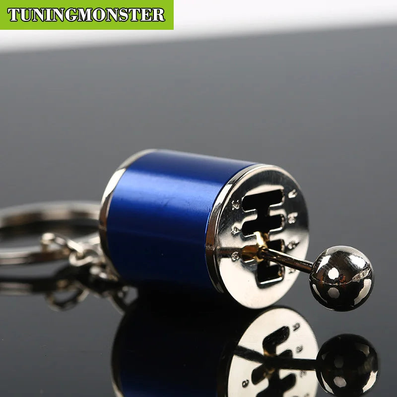 (Drop Shipping) Six Speed Removable Transmission Gear Shift Gearshift Knob Gearbox Keychain Keyring Key Chain
