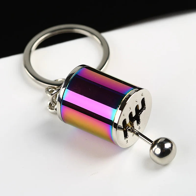 (Drop Shipping) Six Speed Removable Transmission Gear Shift Gearshift Knob Gearbox Keychain Keyring Key Chain