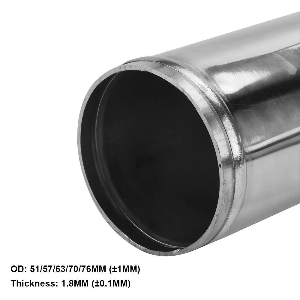 0/45/90/180 Degrees L S Type Aluminum Tube Universal 76mm 3.5inch Cold Air Intake Pipe for Racing Car Turbo High Flow
