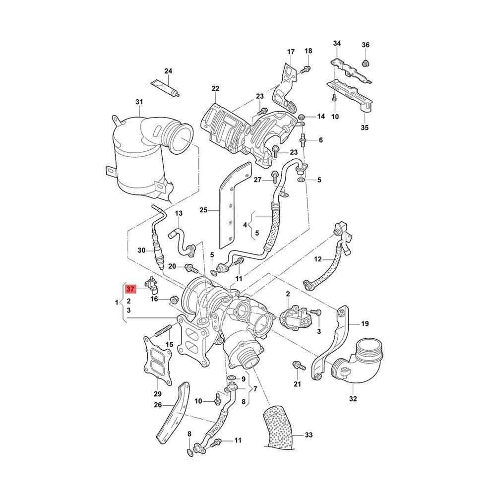 06F906283F Boost Pressure Control N75 Valve For VW Passat GTI AUDI A4 A5 A6 Q5 TT A3 A1 1.8 & 2.0 TFSI TSI 06F906283A 06F906283B