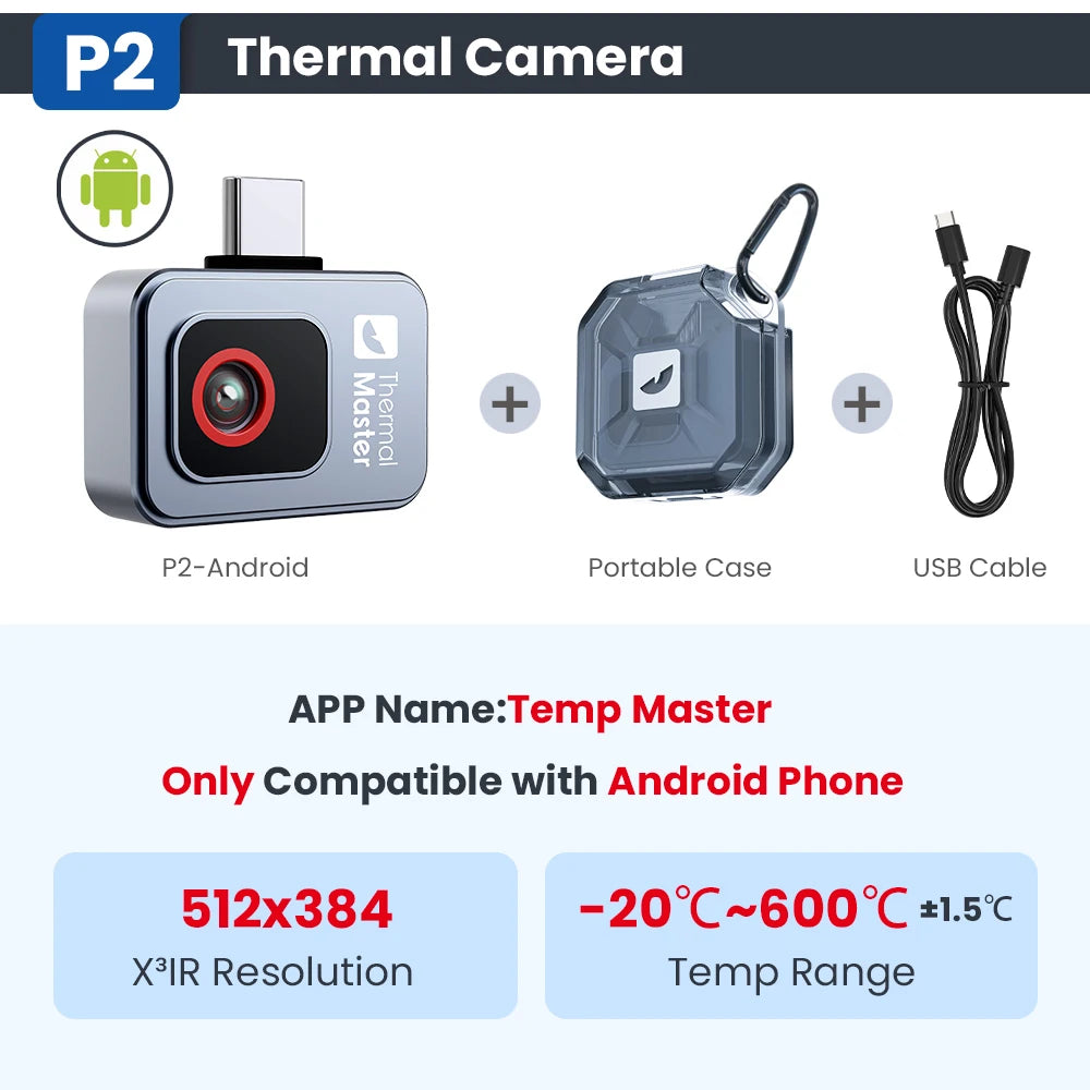 -20 to 600℃ Infrared Thermal Imaging Camera for Phones HVAC PCB Repair Tools Gadget