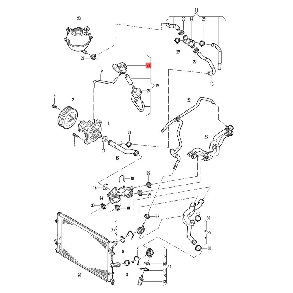 037906283C Vapor Canister Purge Valve/Solenoid For VW Passat B6 Golf MK5 6 Audi A4 A6 Q7 R8 RS4 Skoda Fabia Yeti Seat Altea Exeo
