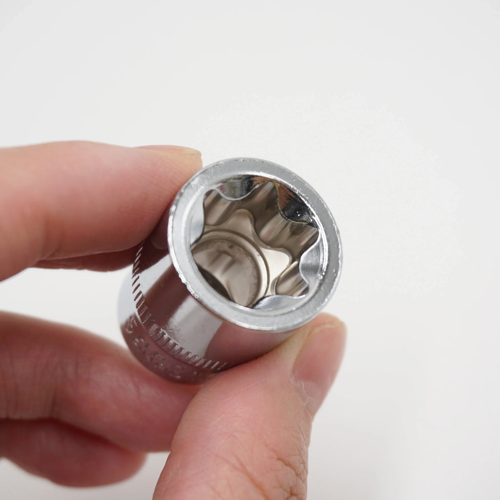 11Pcs 1/4" 3/8" Star Socket Set Femal E Type Sockets Wrench Head E4 E5 E6 E7 E8 E10 E12 E14 E16 E18 E20 Auto Repair Tools