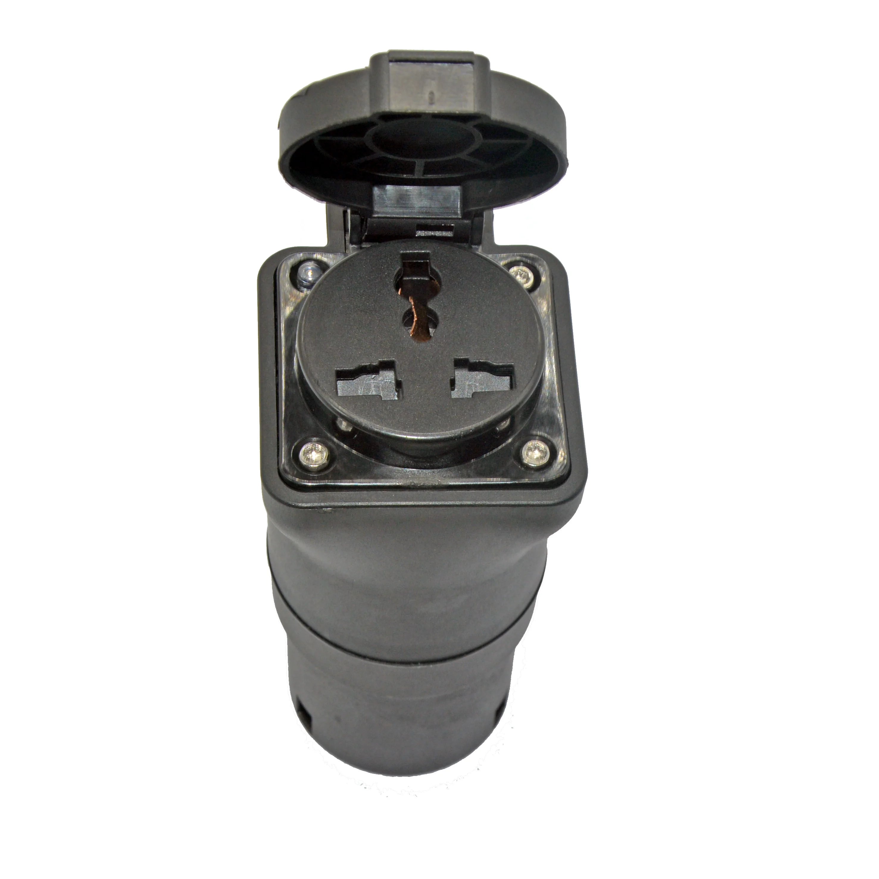 Type2 EV Charger Adapter EVSE IEC62196 Plug Adaptor for RV Camper Electric Scooter External Charging Socket AC 220V