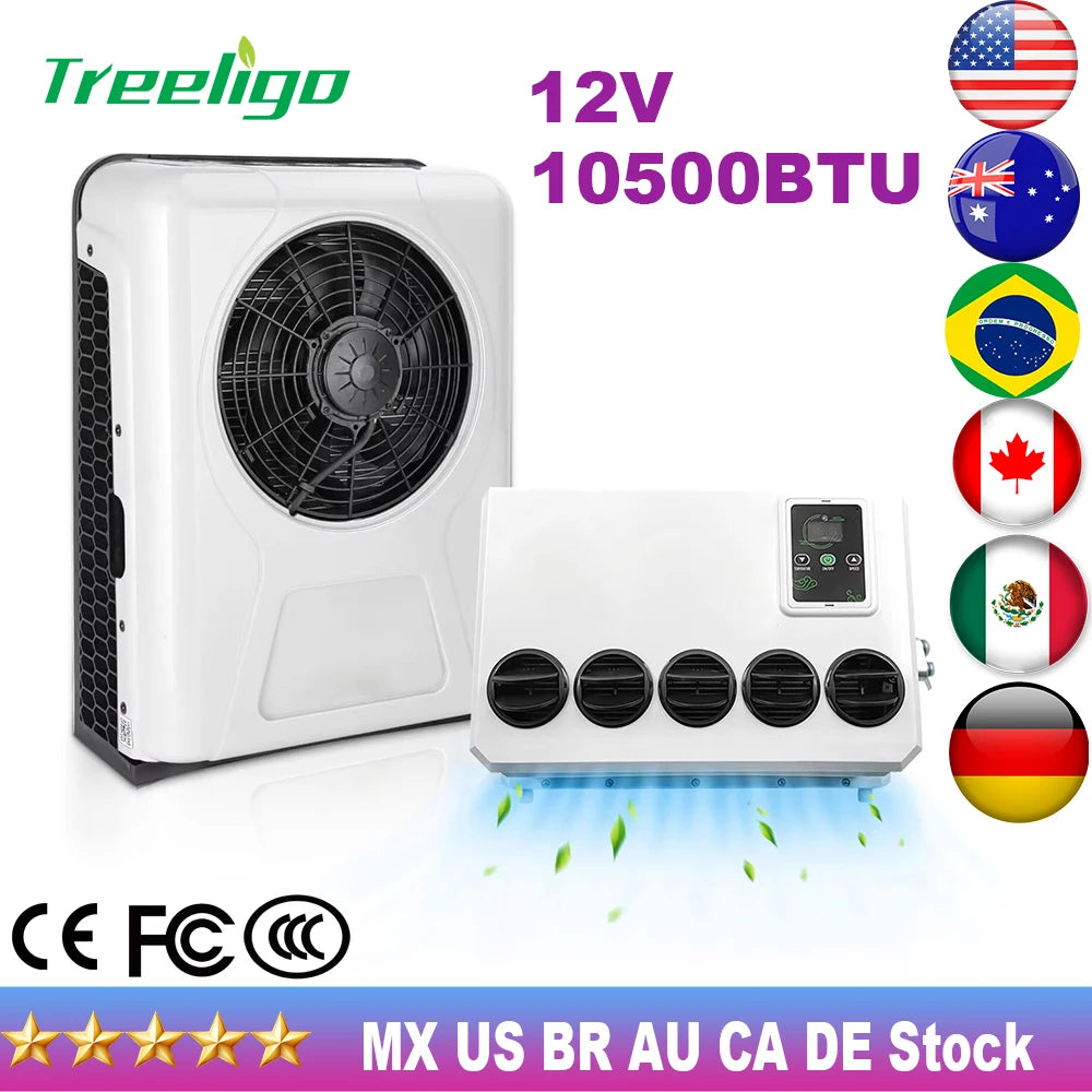 12V New Energy Air Conditioning for SCANIA Volvo Renault MAN DAF IVECO Kenworth Truck Split Electric AC Air Conditione