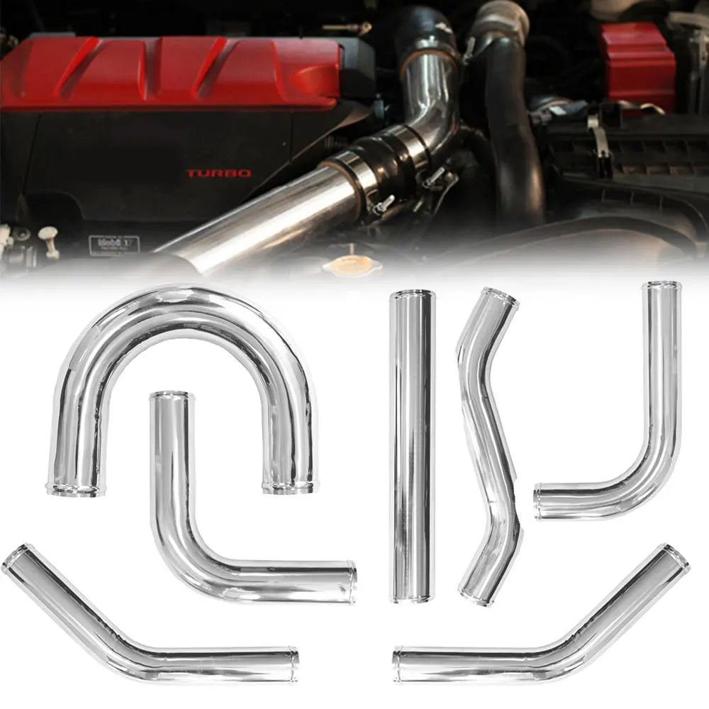 0/45/90/180 Degrees L S Type Aluminum Tube Universal 76mm 3.5inch Cold Air Intake Pipe for Racing Car Turbo High Flow