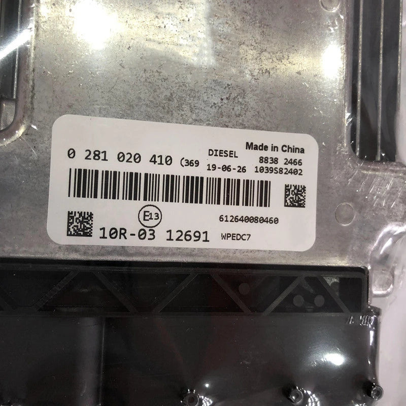 0281020410 New ECU Original Engine Computer Board Electronic Control Unit  EDC17V44  612640080460