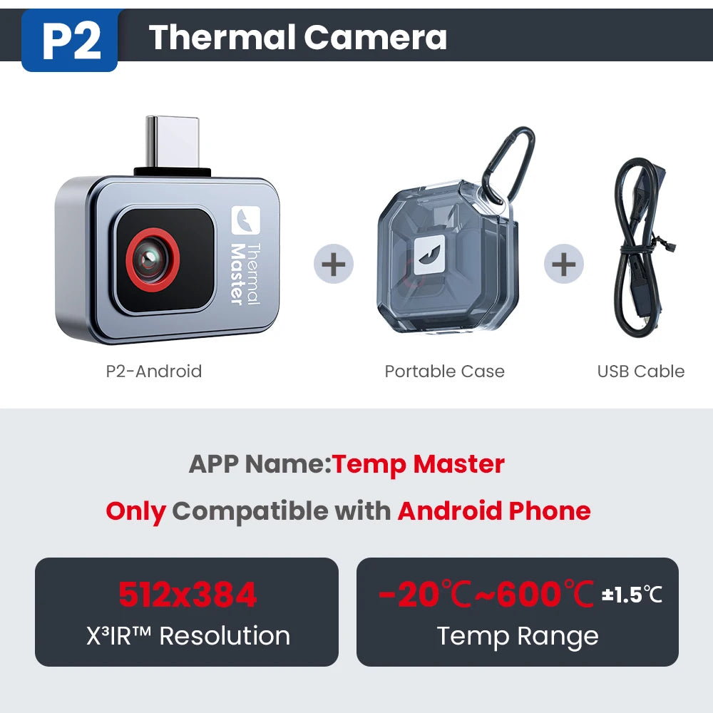 -20 to 600℃ Infrared Thermal Imaging Camera for Phones HVAC PCB Repair Tools Gadget