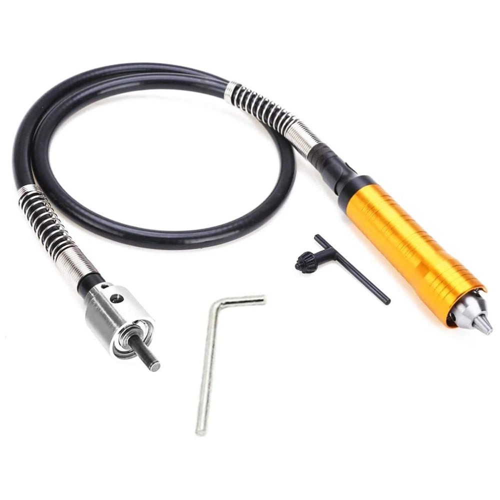 0.3-6.5mm Flex Shaft Extension Chuck Key Flexible Shaft Power Drill Converter Attachment