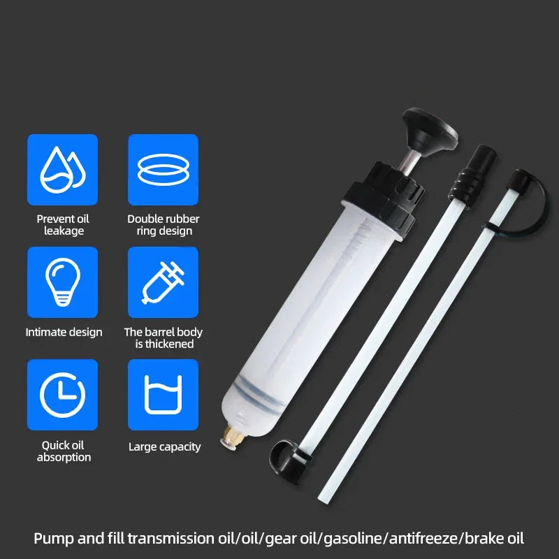 0.5L OilFluid Extractor Filling Oil Change Syringe Bottle Transfer Automotive Fuel Extraction Pump Hand Tool Oil Extractor Pump