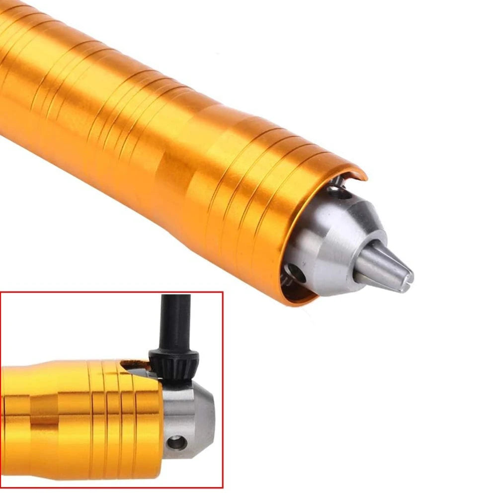 0.3-6.5mm Flex Shaft Extension Chuck Key Flexible Shaft Power Drill Converter Attachment